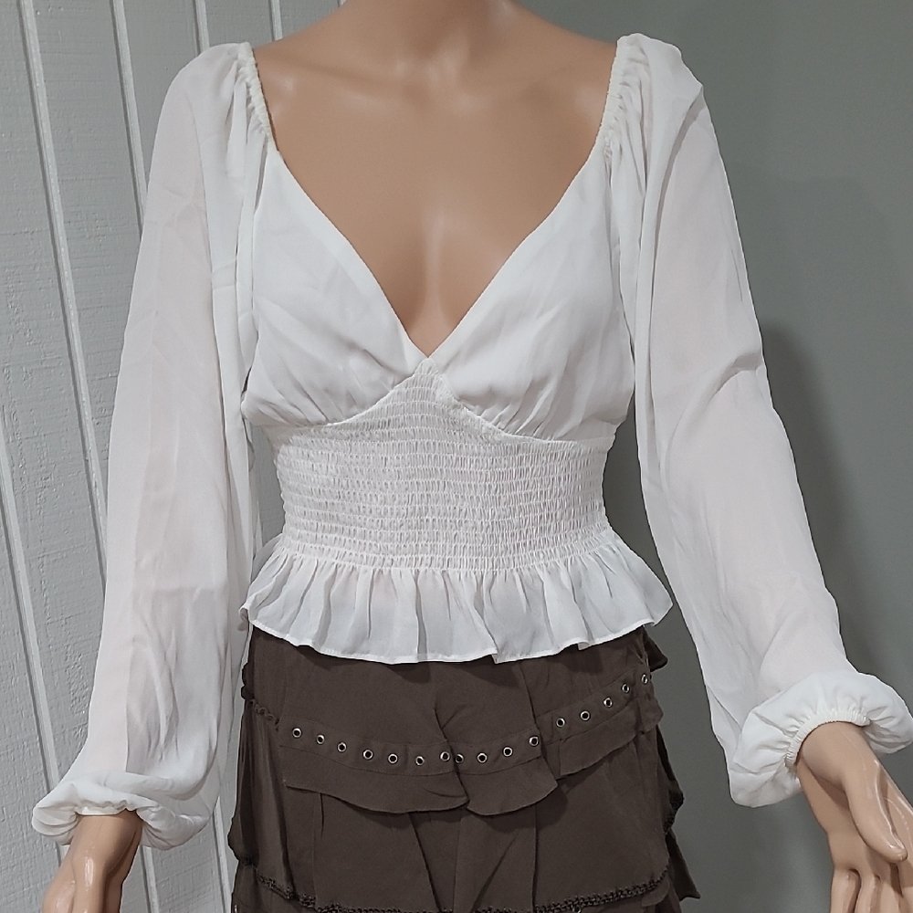 Elegant White Women's Top